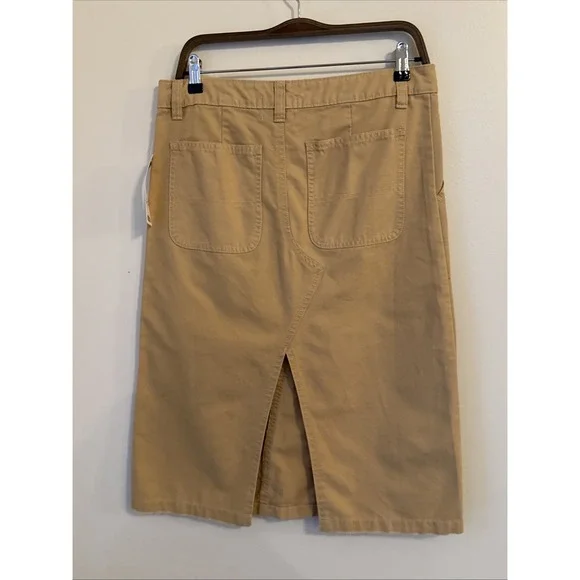 BDG Urban Outfitters Midi Denim Skirt Carpenter Womens Size M Granola Preppy NWT - Picture 11 of 11